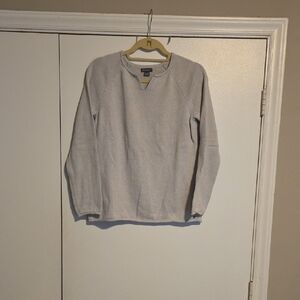Eddie Bauer Women's Light Gray Crewneck Sweater